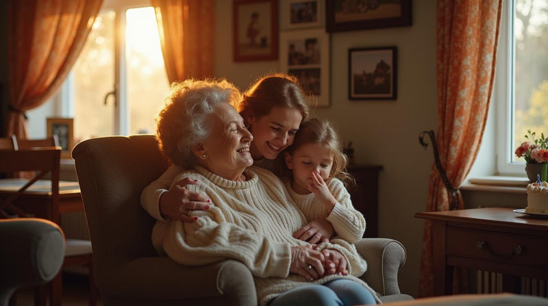 Babka 80 rokov so 4 generáciami rodiny počúva personalizovanú pieseň, slzy dojatia - Melodun Magazine